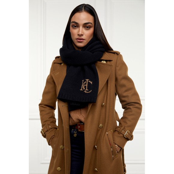 Holland Cooper Womens Black Elle Scarf #3