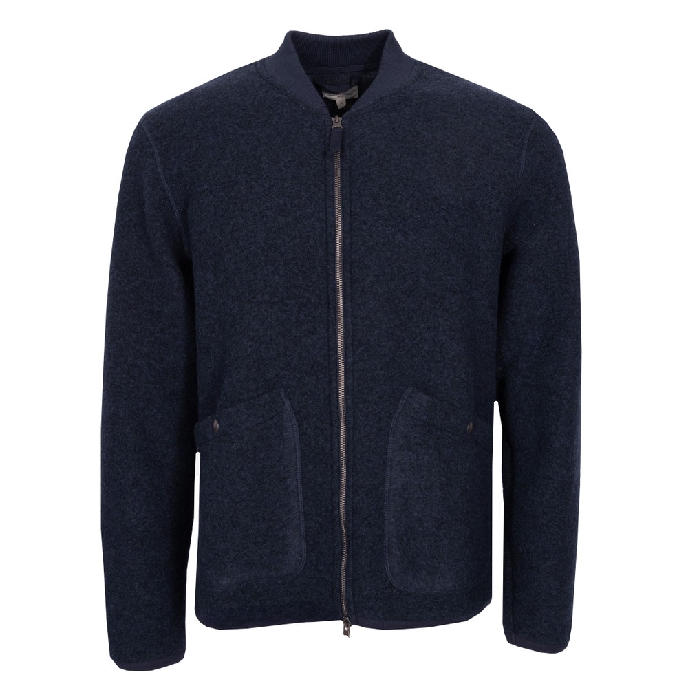 David Full Zip Wool Bomber
