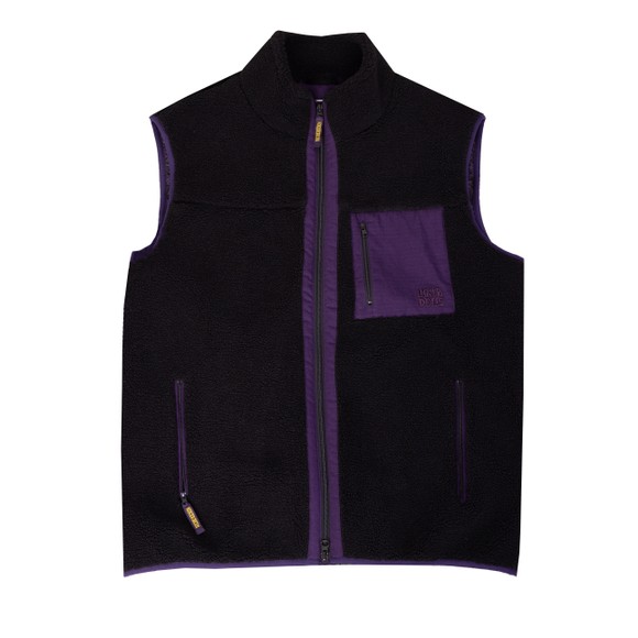 Hikerdelic Mens Black Solari Fleece Gilet main image