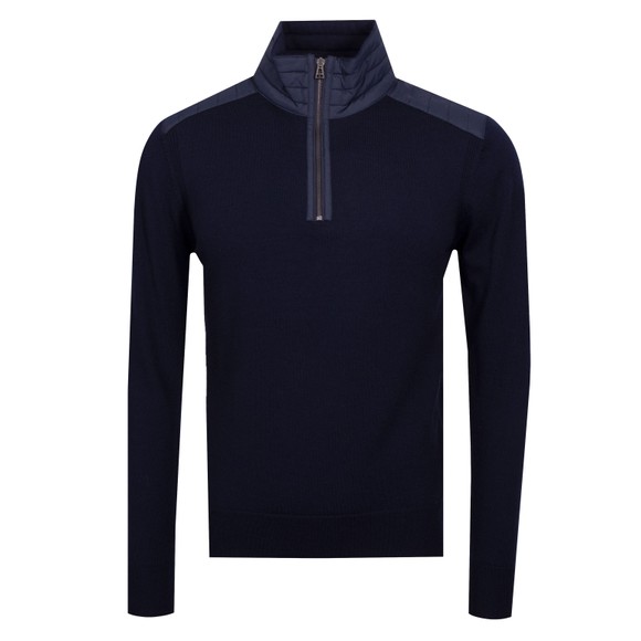 Belstaff Mens Blue Kilmington Half  Zip Jumper main image