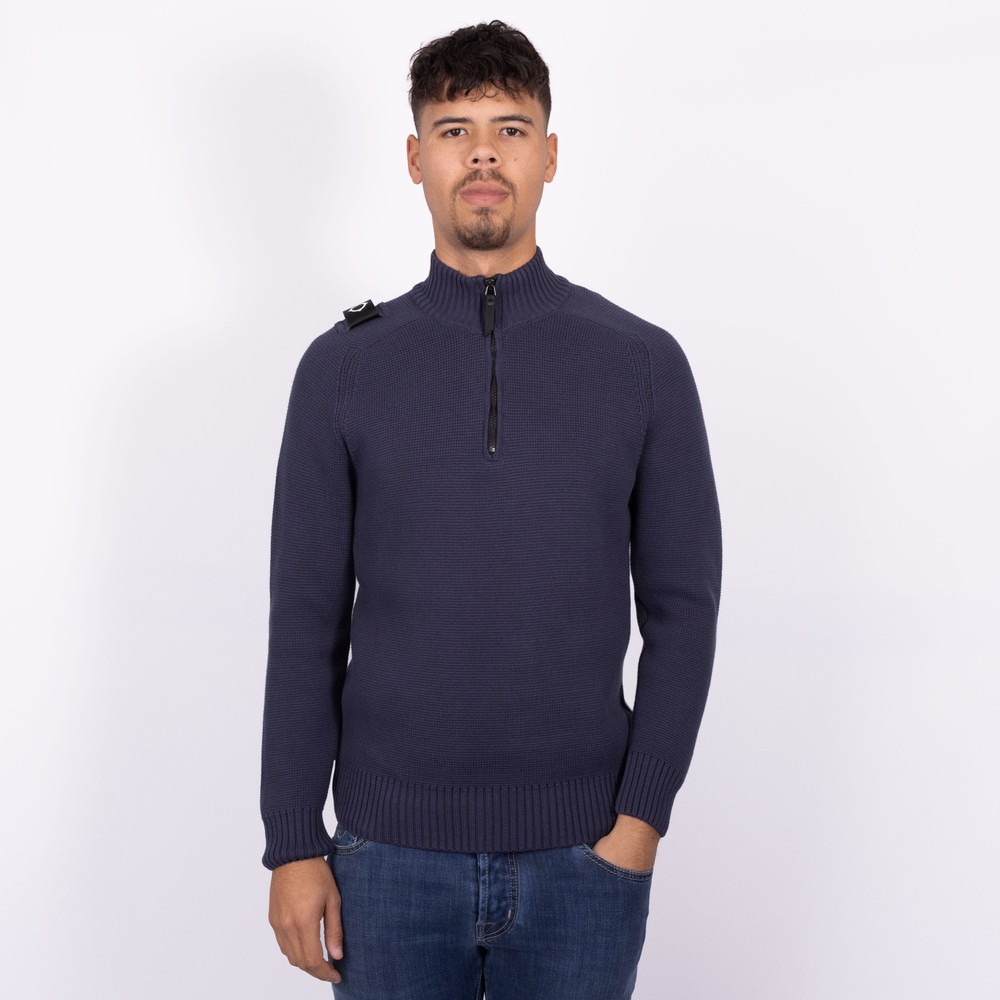 Ma.Strum Milano Knit Quarter Zip | Oxygen Clothing