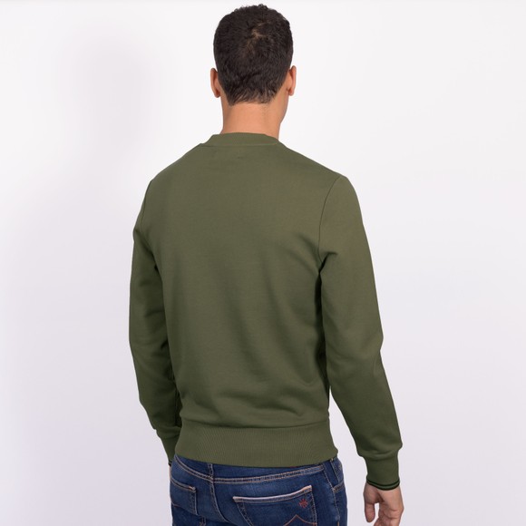 Fred Perry Mens Green Crew Neck Sweatshirt main image