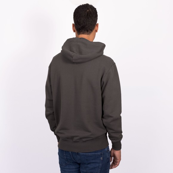 Sandbanks Mens Grey Badge Logo Hoody #4