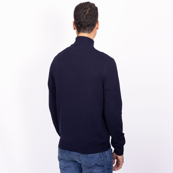 Polo Ralph Lauren Mens Blue Wool 1/4 Zip Jumper main image