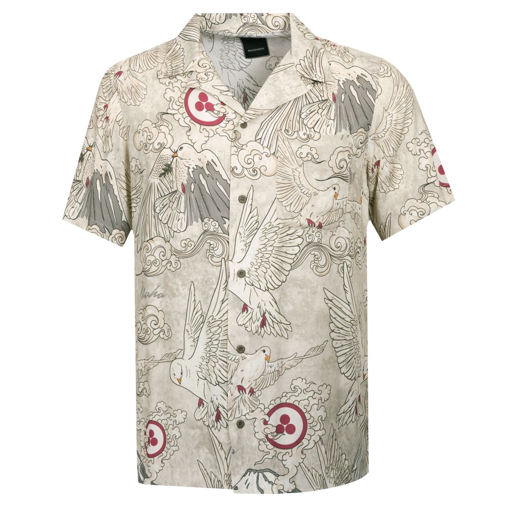 Peace Dove Camp Collar Shirt
