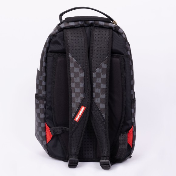 Sprayground Mens Black Drip Check Shark Backpack #3