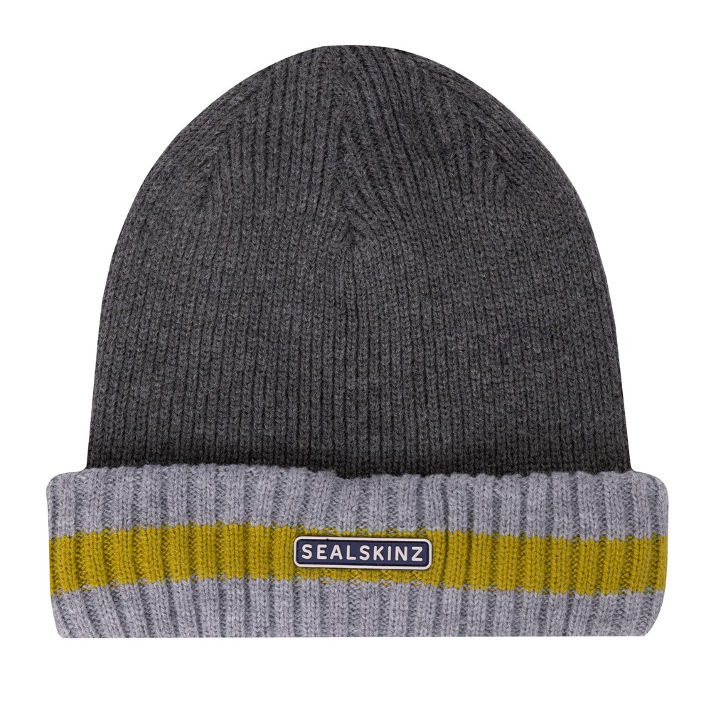 SEALSKINZ Heacham Waterproof Cold Weather Icon Bobble Hat, Gorro Con