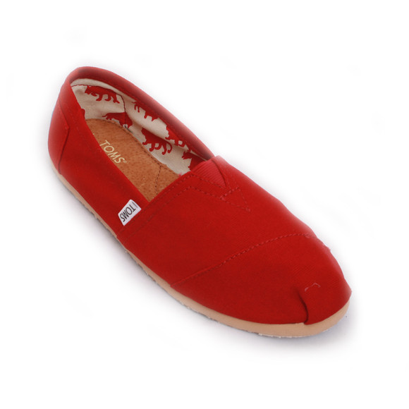Toms Mens Red Classic Canvas Espadrilles main image