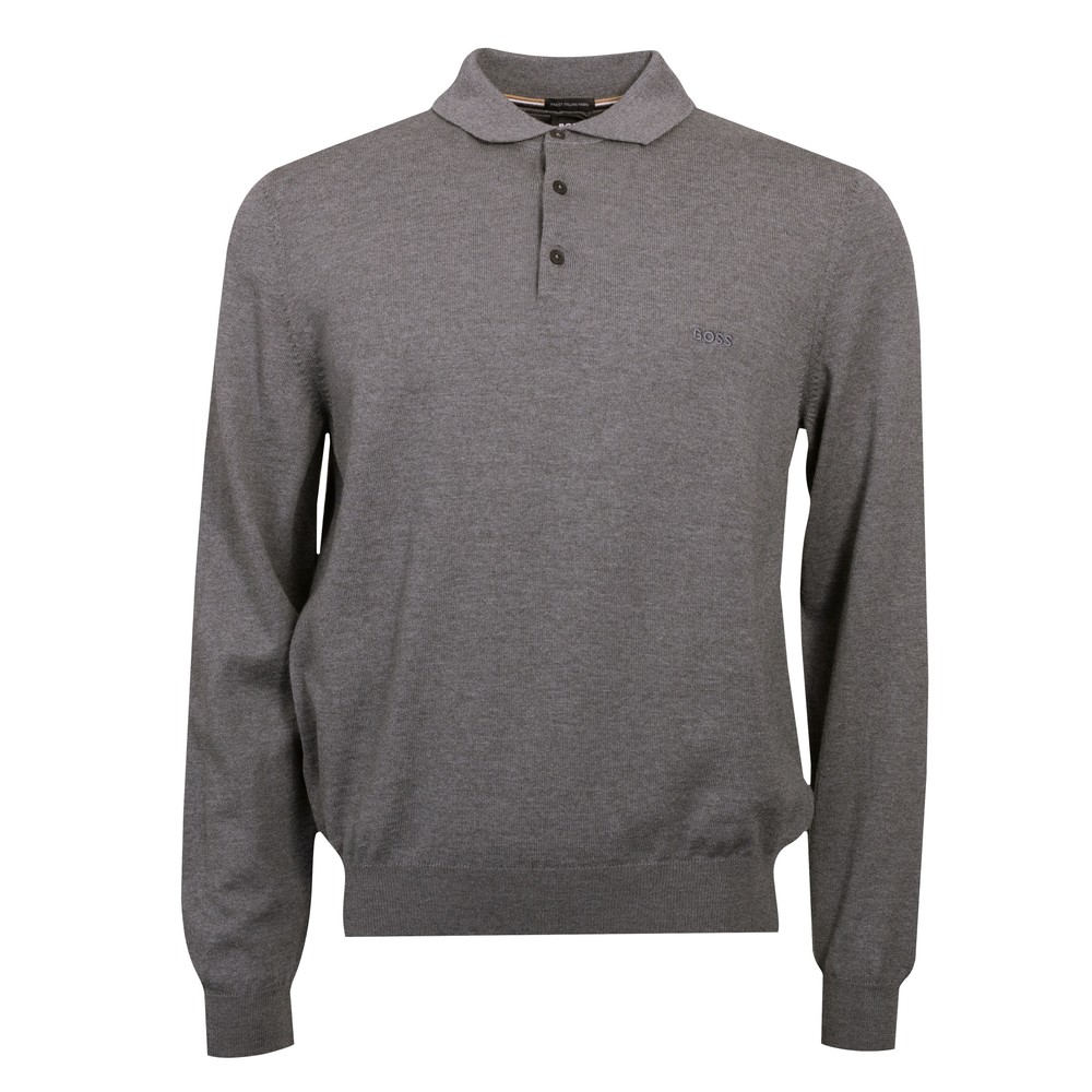 Formal Bono Long Sleeve Knitted Polo Shirt