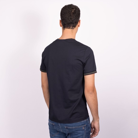 Fred Perry Mens Blue Twin Tipped T-Shirt #4