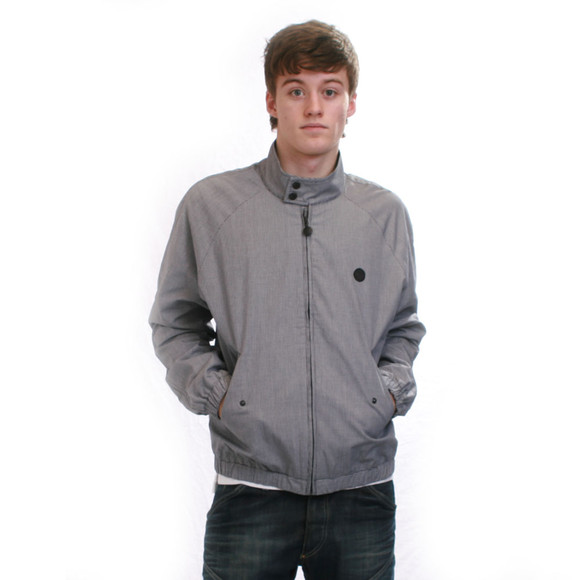 Pretty Green (Black Label) Mens Black Pretty Green Black New Harrington Puppytooth Jacket main image