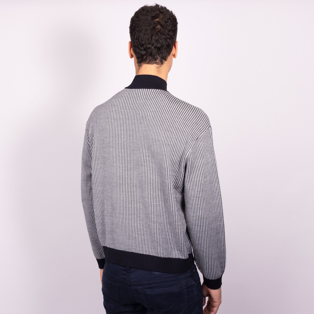 Emporio Armani Knitted High Neck Jumper | Oxygen Clothing