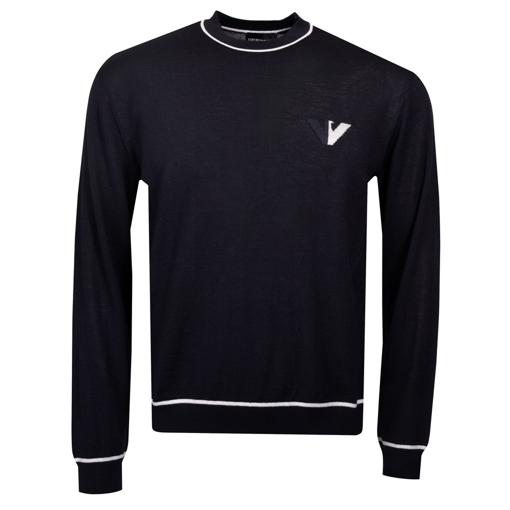 2 Tone Logo Knitted Jumper