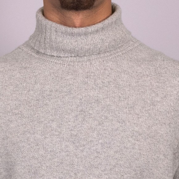 John Smedley Mens White Faisal Eco Cashmere Pullover main image