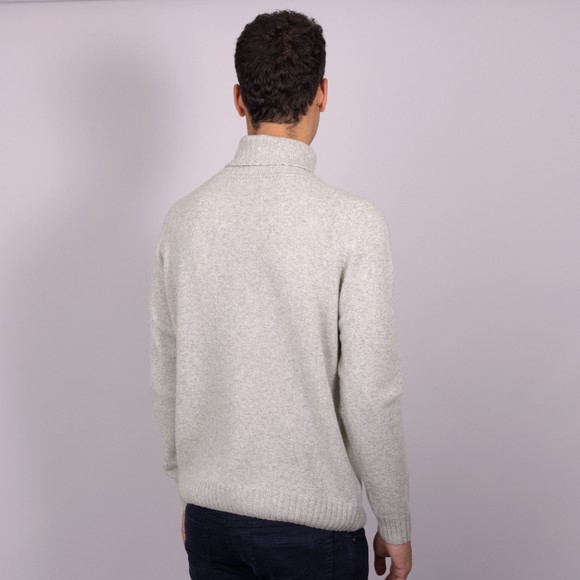 John Smedley Mens White Faisal Eco Cashmere Pullover main image
