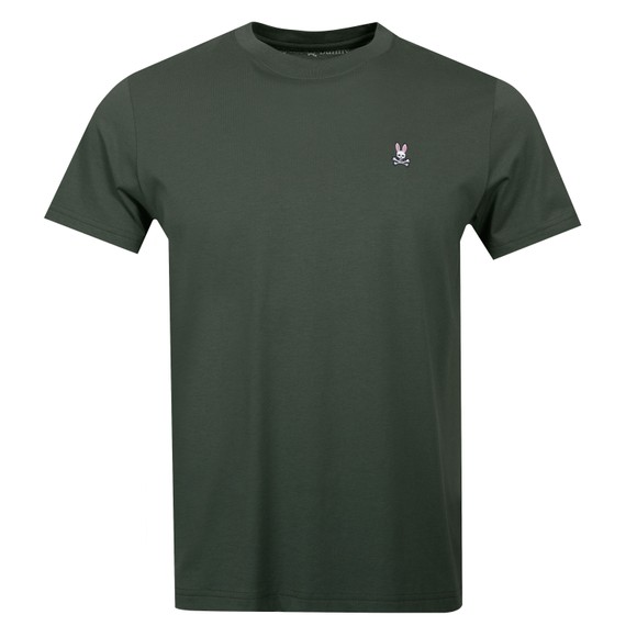 Psycho Bunny Mens Green Classic Crew Neck T-Shirt main image