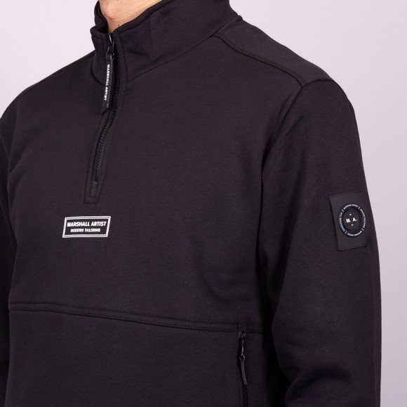 Marshall Artist Mens Black Siren 1/4 Zip Sweatshirt main image
