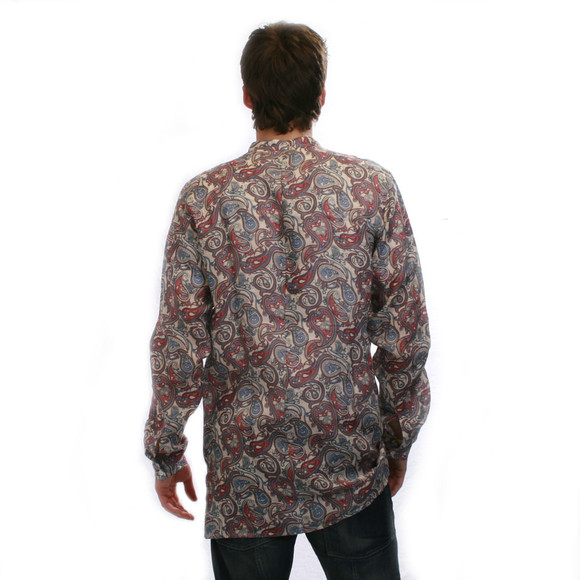 Pretty Green (Black Label) Mens Multicoloured Pretty Green Ecru,Red,Blue. Vintage Paisley main image