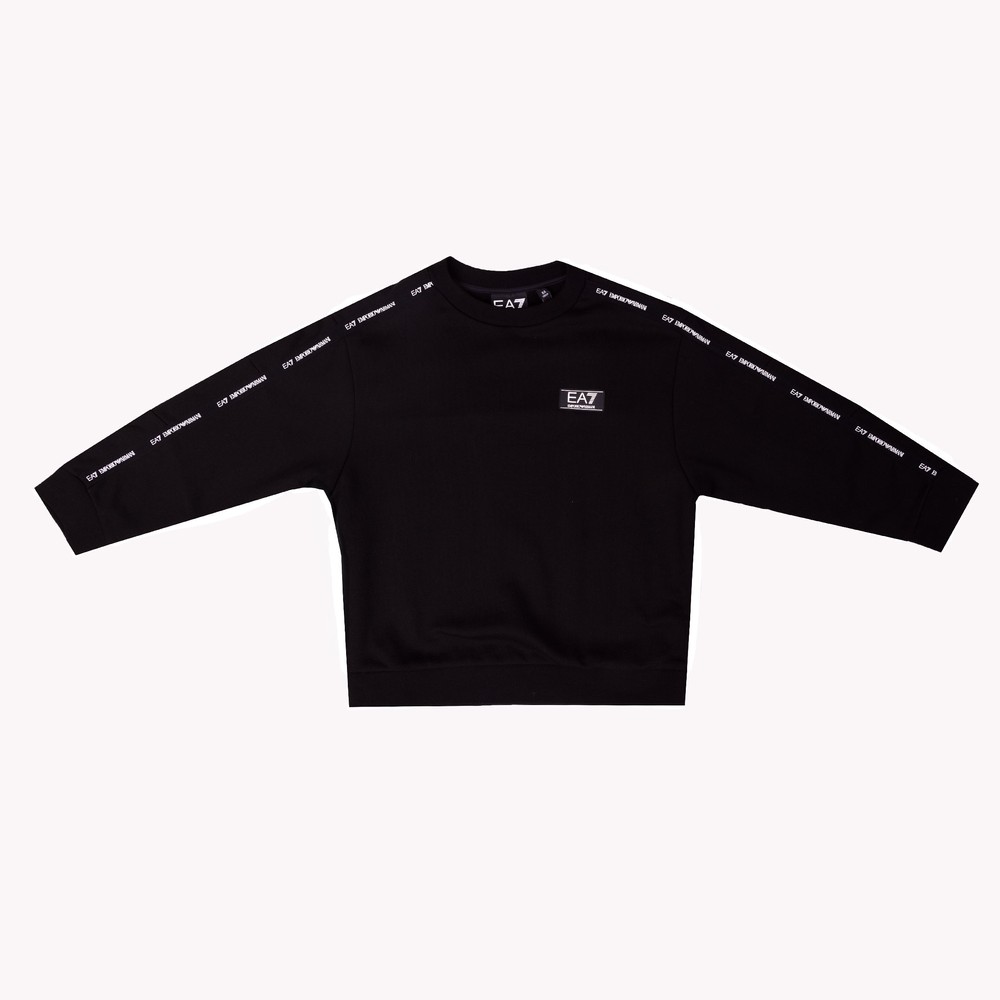 EA7 Emporio Armani Tape Sleeve Crew Sweatshirt | Masdings