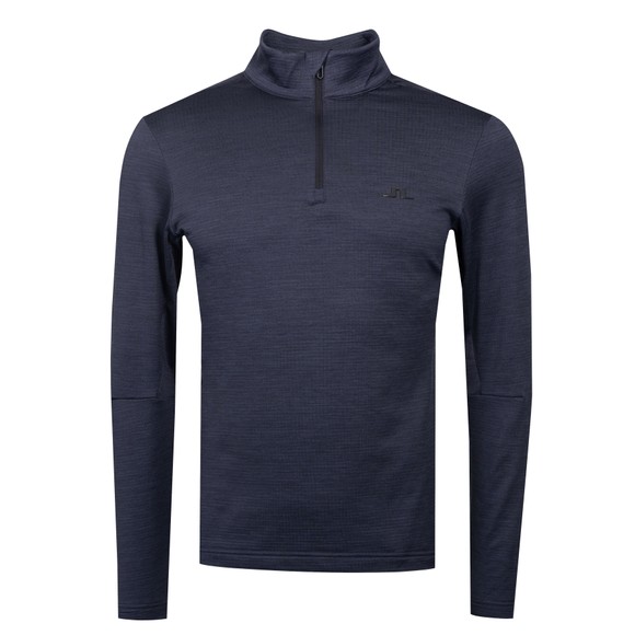 J.Lindeberg Mens Blue Destry Half Zip Midlayer main image