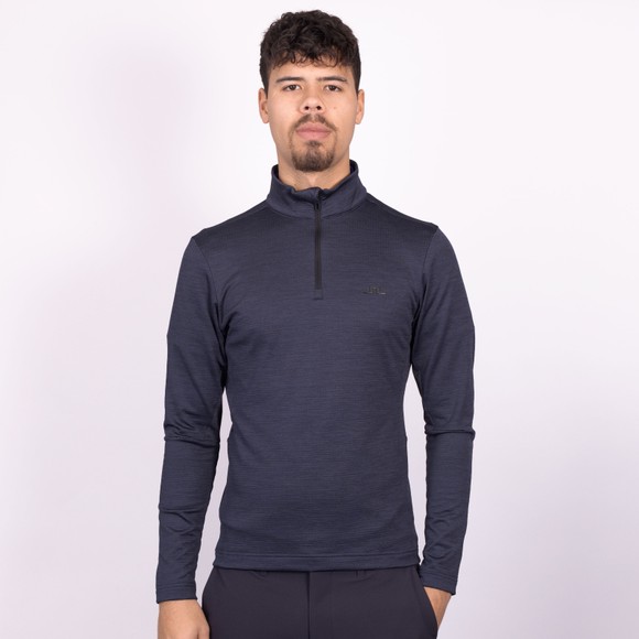 J.Lindeberg Mens Blue Destry Half Zip Midlayer main image