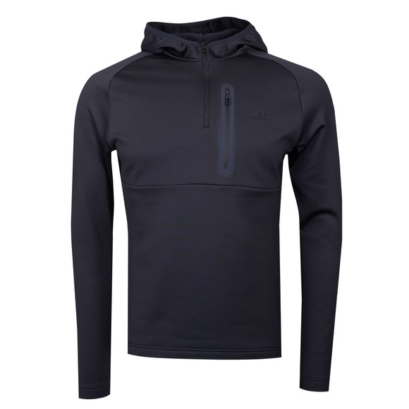 J.Lindeberg Mens Blue Adam Quarter Zip Hoody main image