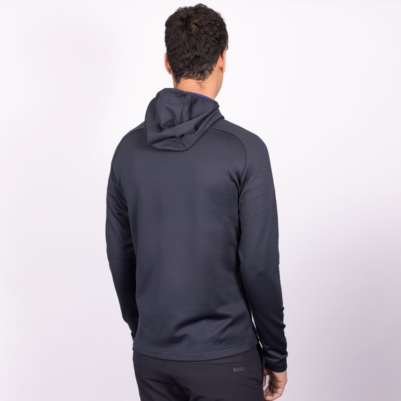 J.Lindeberg Mens Blue Adam Quarter Zip Hoody main image