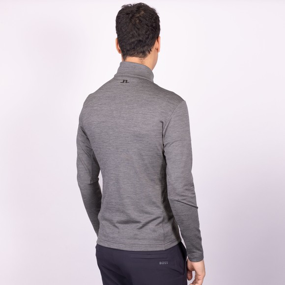 J.Lindeberg Mens Grey Destry Half Zip Midlayer main image