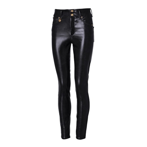 Holland Cooper Womens Black PU Skinny Jean main image