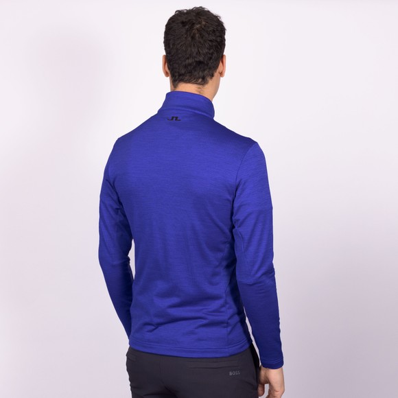 J.Lindeberg Mens Blue Destry Half Zip Midlayer main image