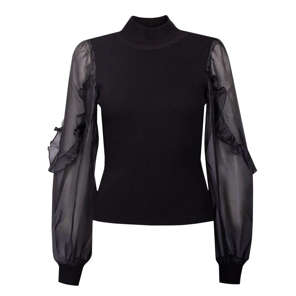 Krista Organza Puff Sleeve Jumper