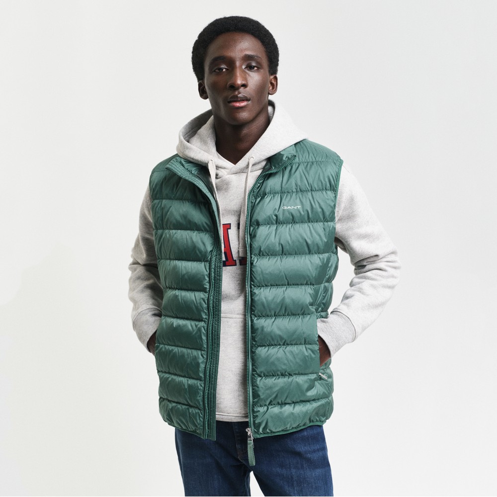 Gant Clothing Gant Sleeveless Jacket Shop Gant Men Blue Solid