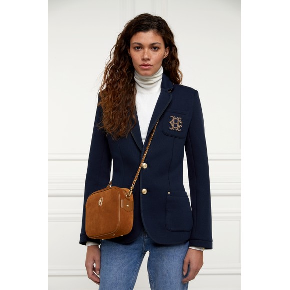Holland Cooper Womens Blue Henley Blazer main image
