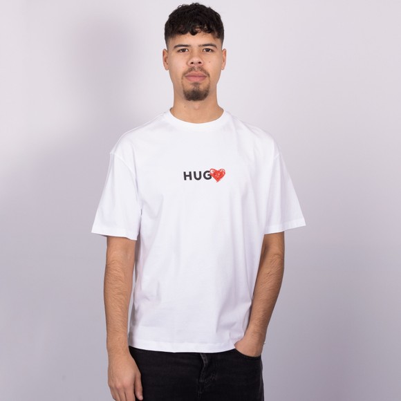 HUGO Mens White Dewdam T Shirt main image