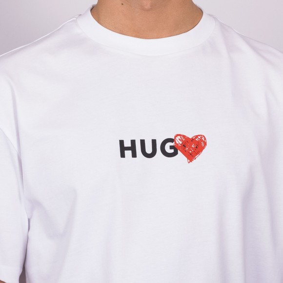 HUGO Mens White Dewdam T Shirt main image