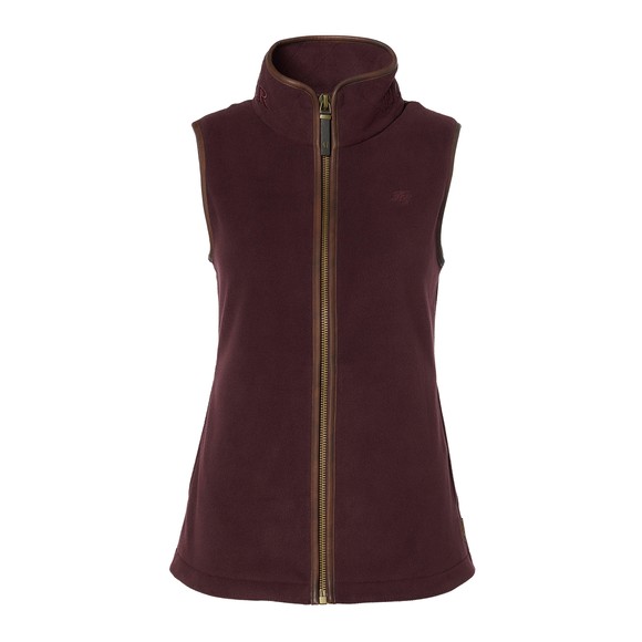 Holland Cooper Womens Purple Country Fleece Gilet main image