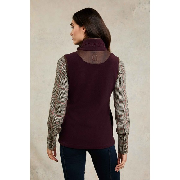 Holland Cooper Womens Purple Country Fleece Gilet main image