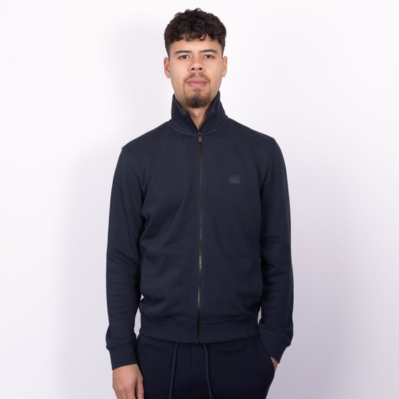 BOSS Mens Blue Casual Zestart 1 Full Zip Sweatshirt main image