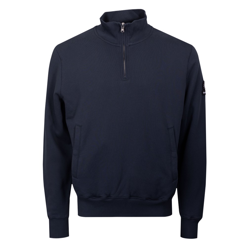 Badge Logo Quarter Zip Sweatshirt