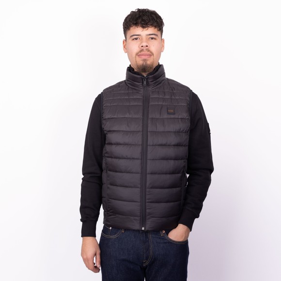 BOSS Mens Black Casual Odeno2 Gilet main image