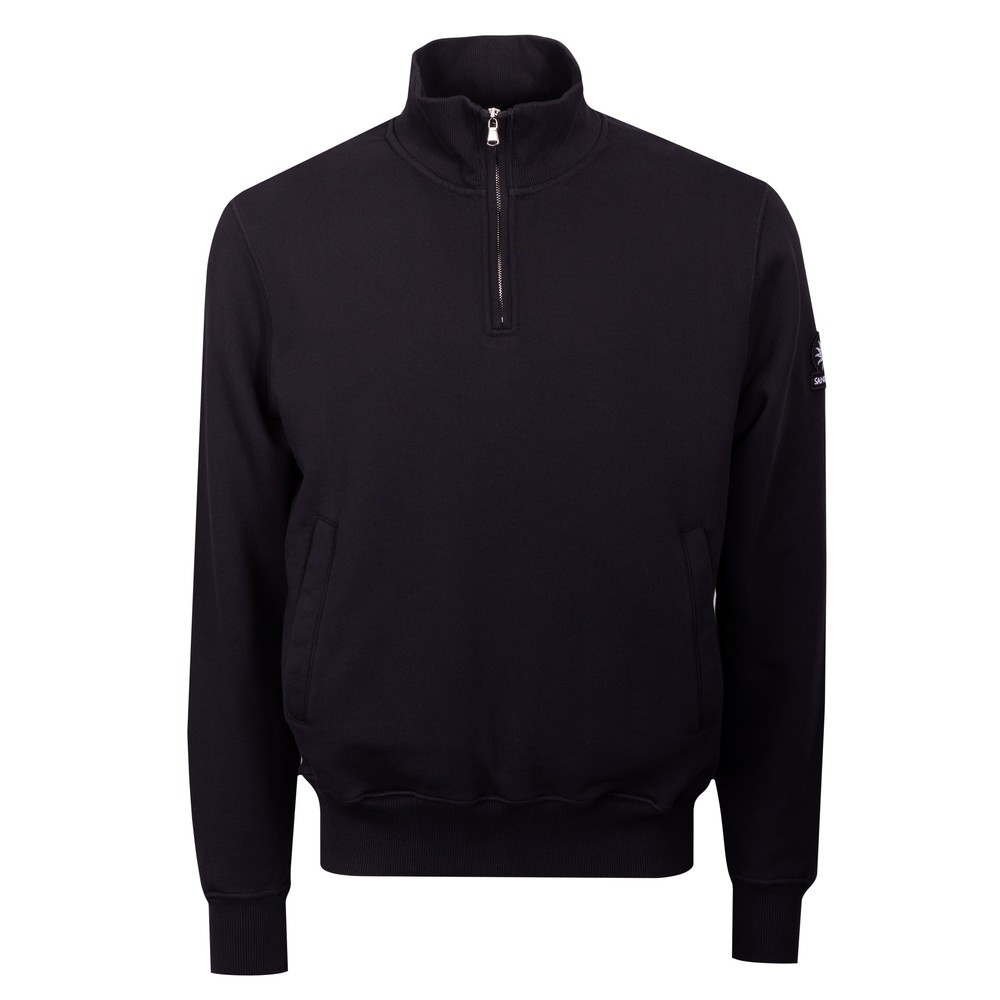 Badge Logo Quarter Zip Sweatshirt