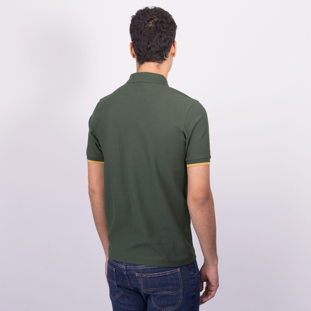 Fred Perry Crepe Pique Zip Neck Polo Shirt | Oxygen Clothing