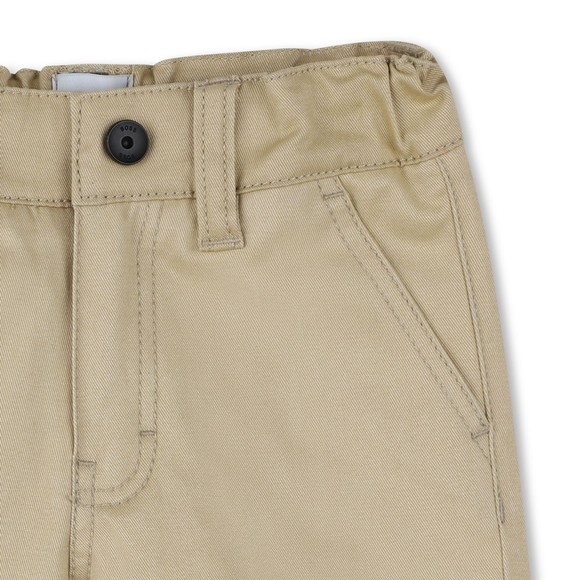 BOSS Boys Beige J52080 Woven Chino Shorts main image