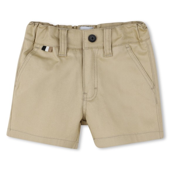 BOSS Boys Beige J52080 Woven Chino Shorts main image