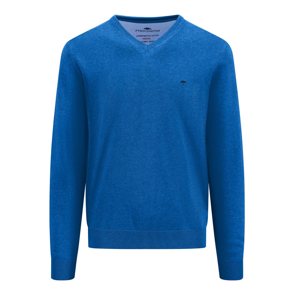 Knitted Sweater Fynch Hatton Pullover Superfine Cotton Fynch