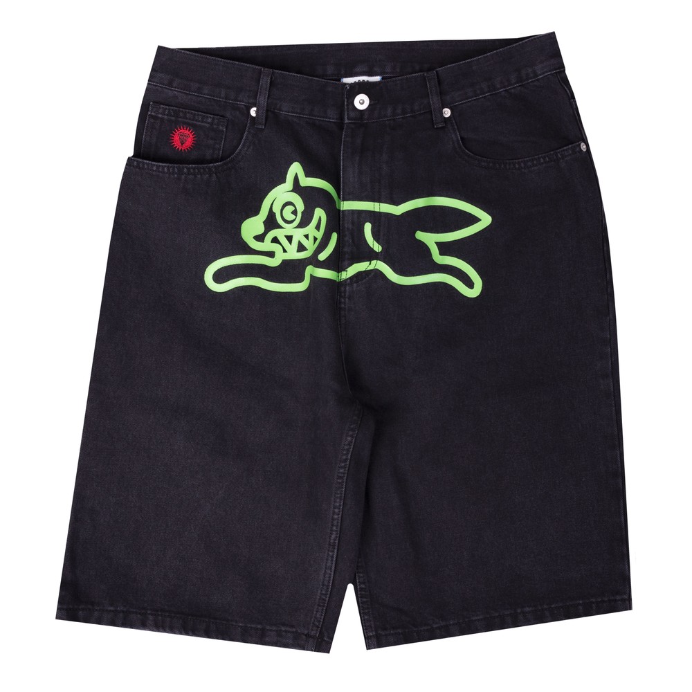 Running Dog Denim Shorts