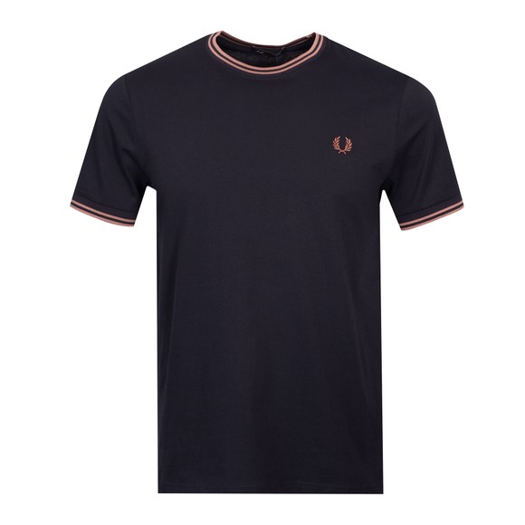 Fred Perry Mens Blue Twin Tipped T-Shirt main image