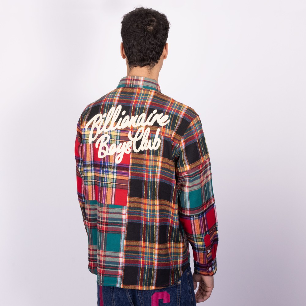 Billionaire Boys Club Patchwork Check Shirt | Oxygen Clothing