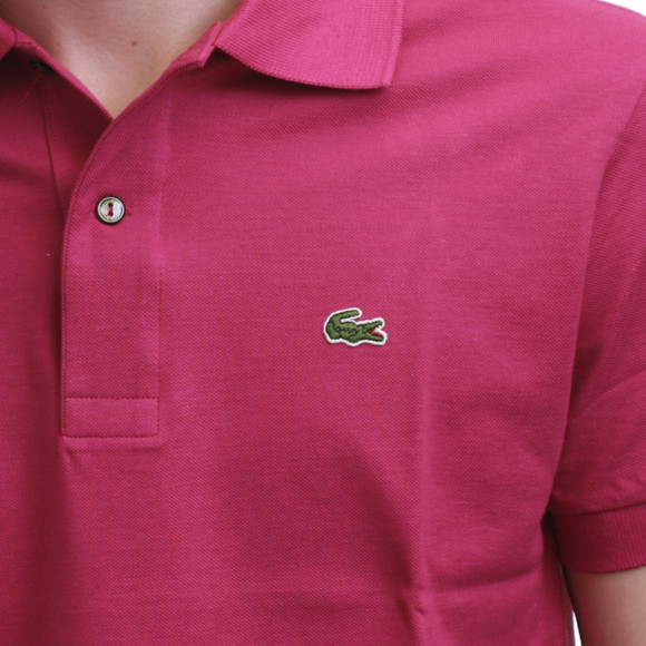 Lacoste Mens Purple Lacoste Pourpre Italian Fit Polo Shirt main image
