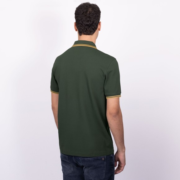 Fred Perry Mens Green Twin Tipped Polo Shirt #4